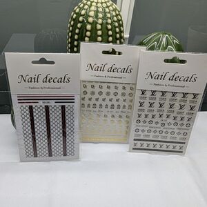 Fashion Nail Decals - Set Of 3